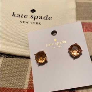 Kate spade champaign stud earrings NWT